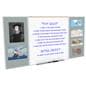 MDF whiteboard with tack board