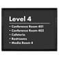 Sign holder with wayfinding signage