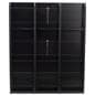 30.0 inch x 36.8 inch black finish magazine rack with optional dividers to make up to 18 pockets