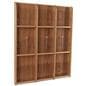 Medium oak wall hanging 9 magazine display