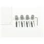 Panoramic acrylic frame with wall mounting hardware and standoffs included