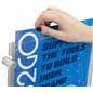 17” x 11” Sign Holder with Calling Card Pocket Features Low Profile