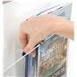 Recycled acrylic poster display with modular media holder