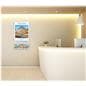 Recycled acrylic poster holder for advertising and promotional media