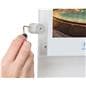 Recycled acrylic poster display includes necessary installation hardware