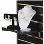 14" Black Slatwall Shelf Promotes Merchandise
