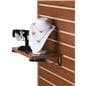 14" Cherry Slatwall Shelf with Merchandise
