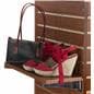22.25" Cherry Slatwall Shelf in Use
