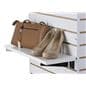 White 22.25" Slatwall Shelf with Knife Brackets