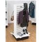 White Freestanding Slatwall Tower