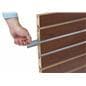 Reinforced Slatwall Panel with Readysert Stips
