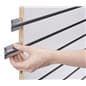 Slatwall Display Panel with Metal Channel Inserts