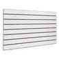White Slatwall Panel with Unfinished Channels
