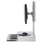 Monitor and keyboard wall mount for 75 x 75 and 100 x 100 VESA screens 