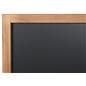 Magnetic chalkboard sign with fir wood lacquered finished frame