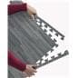 Gray Wood Grain Floor Mats, Anti-Fatigue