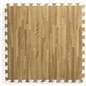 Light Oak Wood Grain Floor Mats w/ Jigsaw Pattern