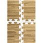 Light Oak Wood Grain Floor Mats, EVA Foam