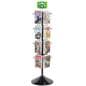 Magazine rack in glossy black finish