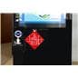 Custom suction cup window signage with water resistant styrene design
