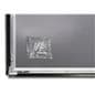 Black aluminum snap frame comes with mounting hardware 