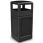 Outdoor Black Trash Container 