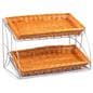 Basket Rack w/2 Willow Baskets Included