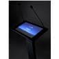 Smart digital podium with red LED indicator lights to know your mic is unmuted