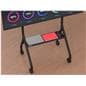 Mobile TV cart with 32 inch long shelf for laptops or other media storage