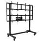 Portable video wall stand fits 49 to 60 inch screen sizes