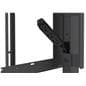 Mobile TV cart with ample wire management capabilities