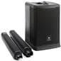 JBL column speakers can be easily and quickly disassembled for transportation 