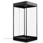 Mannequin display case with lockable sliding doors