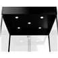 Mannequin display case with energy efficient LED lights