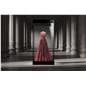 Mannequin display case in gallery setting