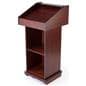 Wood Lectern, Red Mahogany Finish