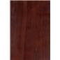 x-frame media bookshelf with dark brown stain
