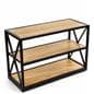 french industrial console shelf with vintage-inspired design