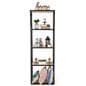 Tall industrial rustic 5-tier shelving unit