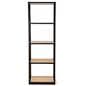 Industrial rustic 5-tier shelving unit for retail