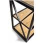 solid wood and metal engineers industrial bookcase shelves 