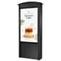 Outdoor digital signage display exhibiting a coffee shop advertisement 
