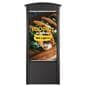 Outdoor digital kiosk showcasing a food promo graphic for a buy one get two free advertisement