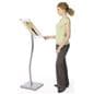 Sign Stand: Silver w/ 11" x 17" Sign Holder