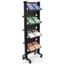 Double Magazine Rack | Dual Sided with Locking Casters | Displays2Go