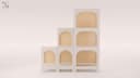 360 View: Eco-Friendly Arch Display Shelves