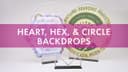 Heart, Hexagonal, and Circle Backdrop