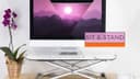Sit and Stand Desktop Workstation
