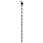 12 Clips, Merchandising Strips, Hanging, Metal - Black