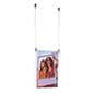 8.5 x 11 Ceiling Sign Holder with 16-foot Steel Cable - Clear